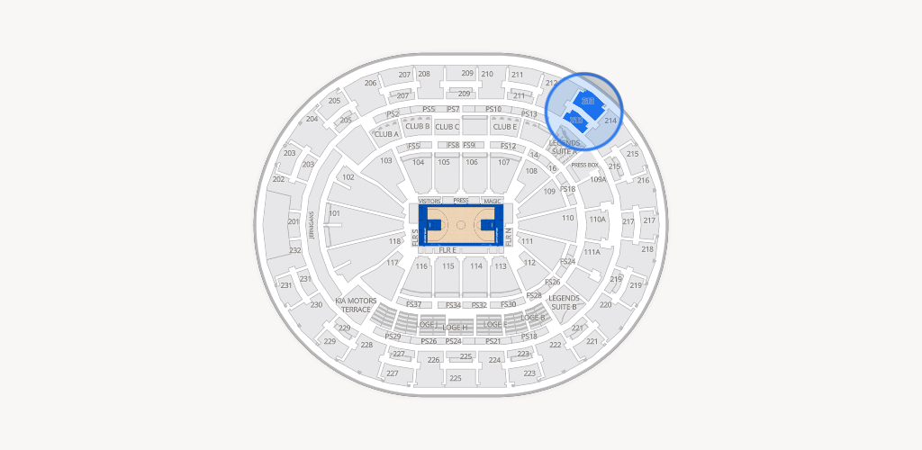 Kia Center Seating Chart
