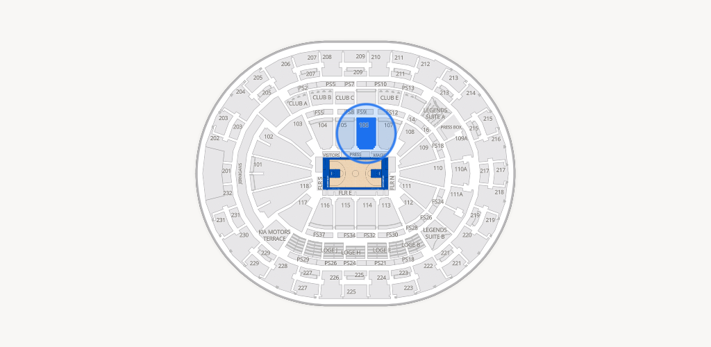 Kia Center Seating Chart