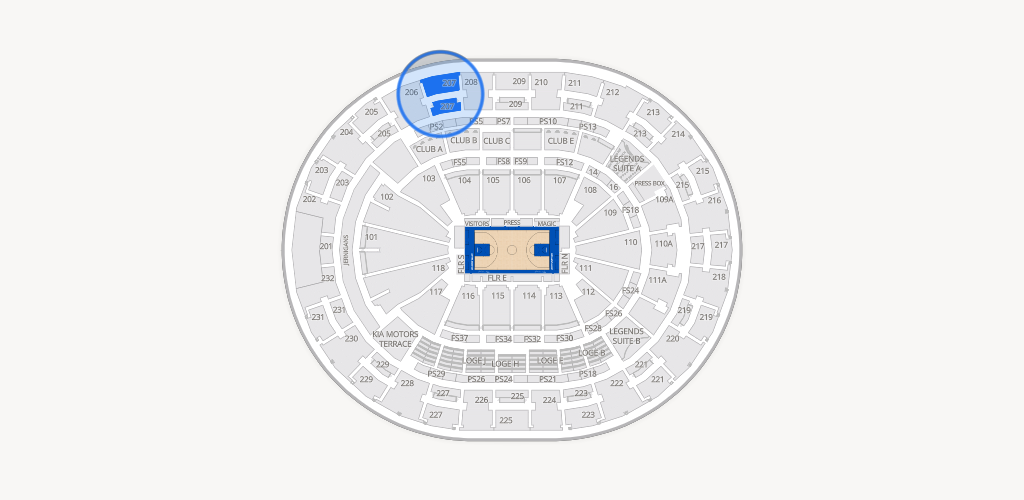 Kia Center Seating Chart