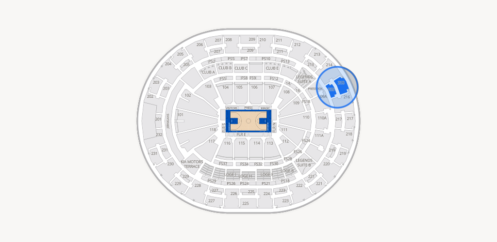 Kia Center Seating Chart