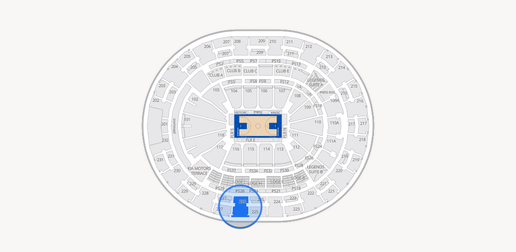Kia Center Seating Chart