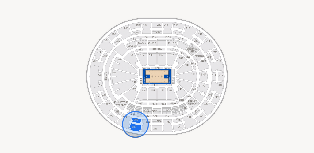 Kia Center Seating Chart