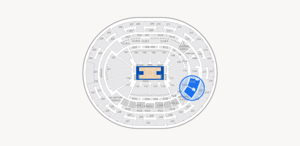 Kia Center Seating Chart