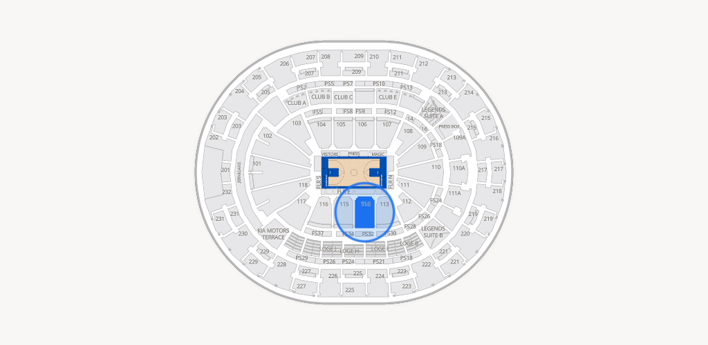 Kia Center Seating Chart