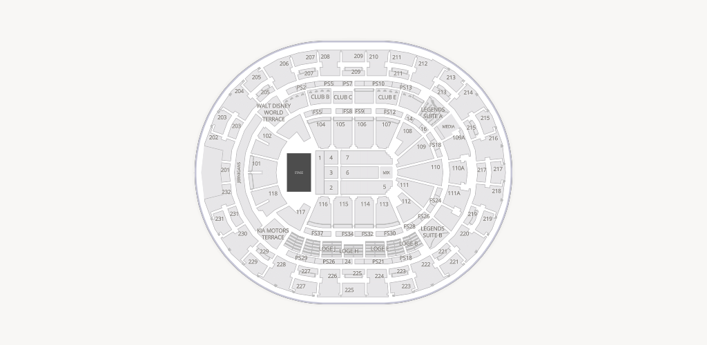 Kia Center Seating Chart