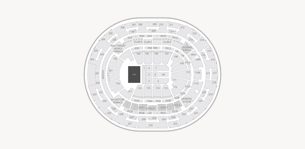 Kia Center Seating Chart