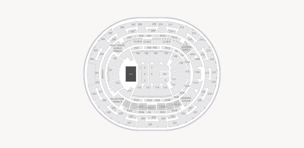 Kia Center Seating Chart