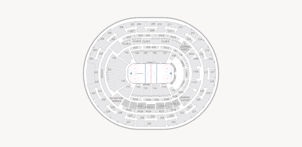 Kia Center Seating Chart