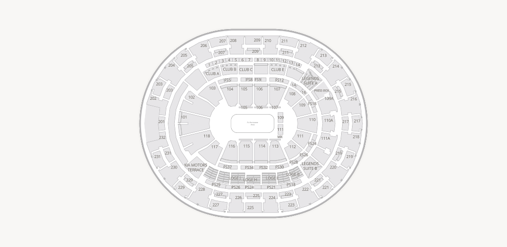 Kia Center Seating Chart