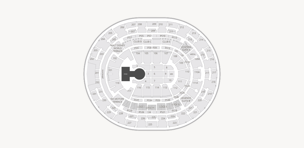 Kia Center Seating Chart