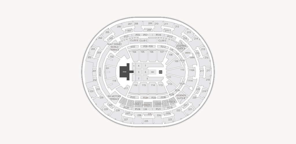Kia Center Seating Chart