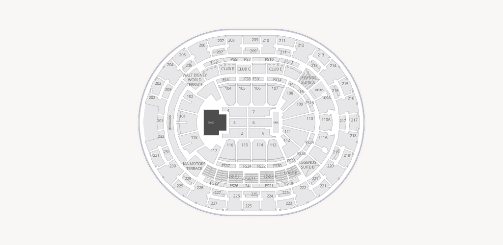 Kia Center Seating Chart