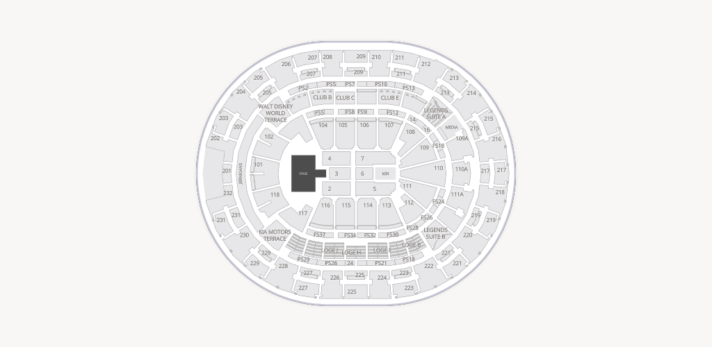 Kia Center Seating Chart