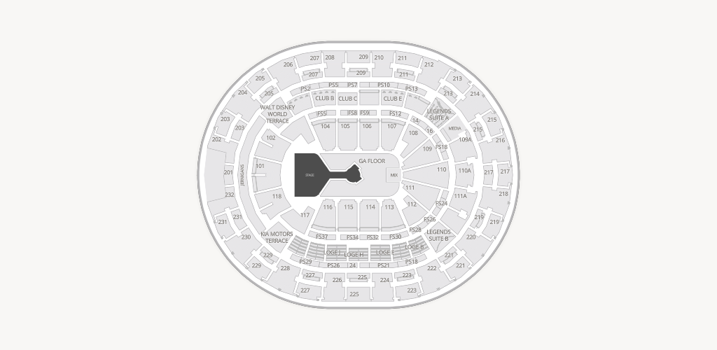 Kia Center Seating Chart