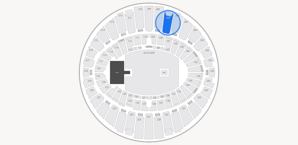 Kia Forum - Section 207 Seat View | SeatGeek