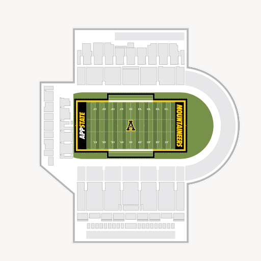 Kidd Brewer Stadium seating chart