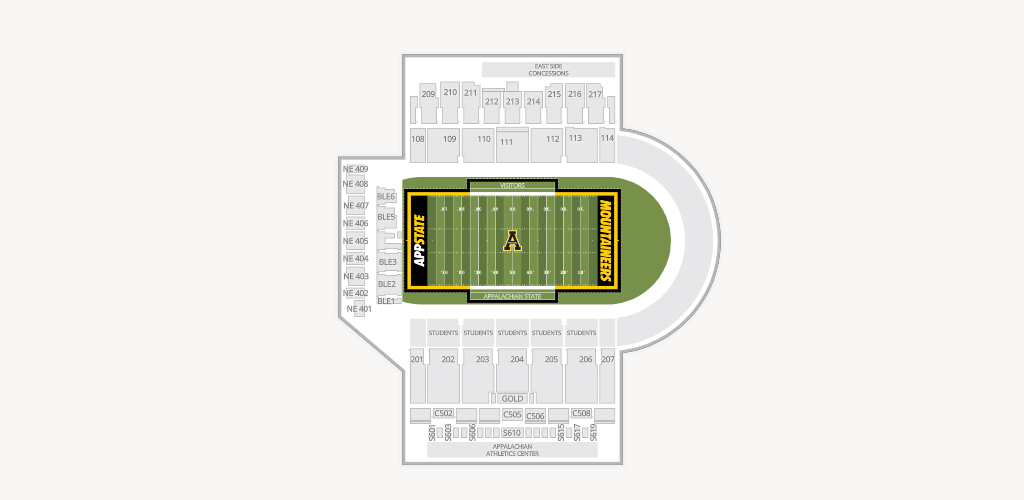 Kidd Brewer Stadium Seating Chart