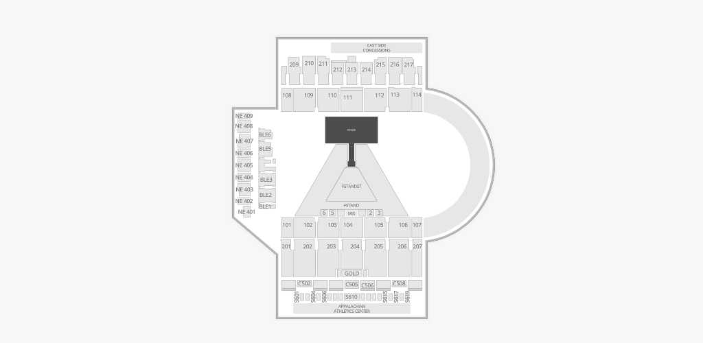 Kidd Brewer Stadium Seating Chart