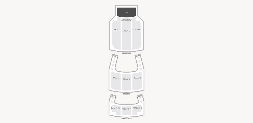 Kimmel Center - Miller Theater Seating Chart
