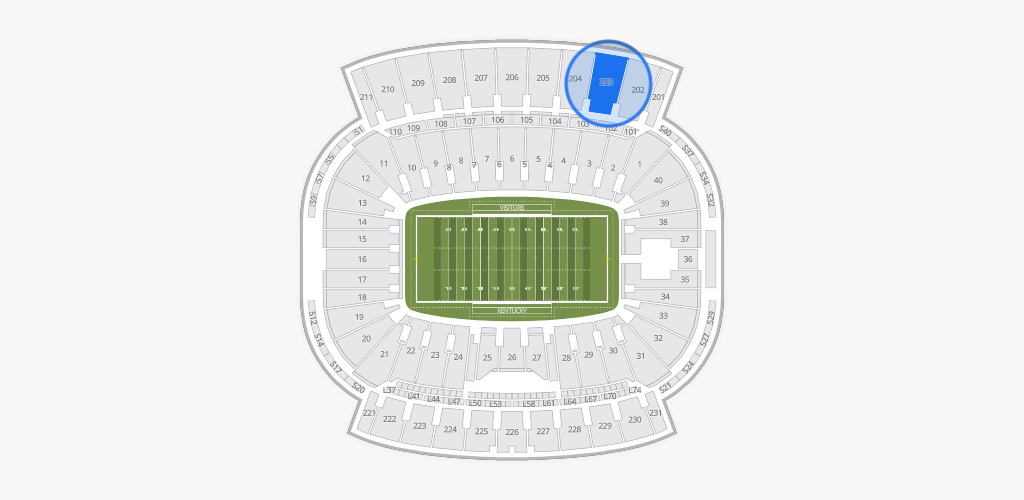 Kroger Field Seating Chart