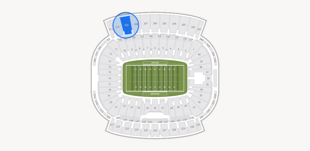 Kroger Field Seating Chart