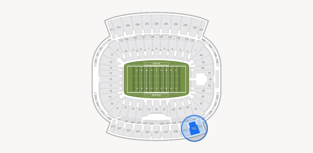 Kroger Field Seating Chart
