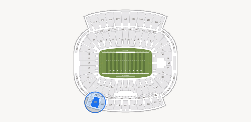 Kroger Field Seating Chart