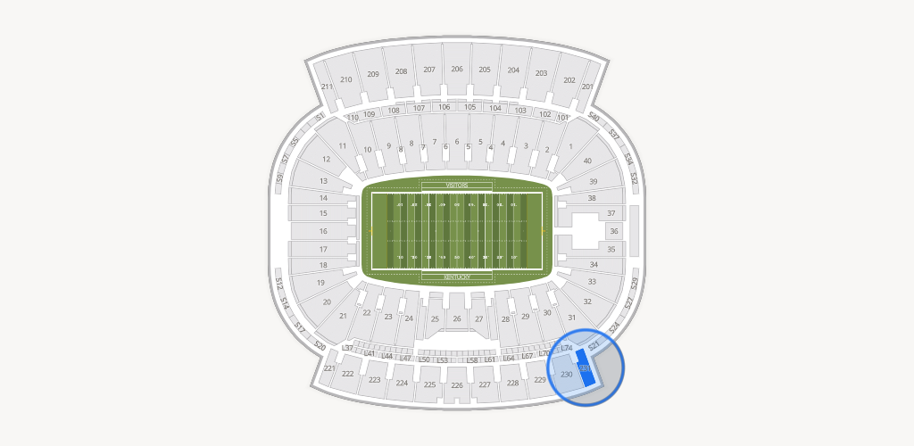 Kroger Field Seating Chart