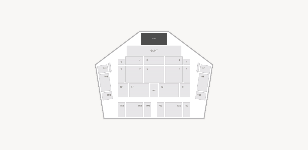 Lake Tahoe Amphitheatre at Caesars Republic Seating Chart