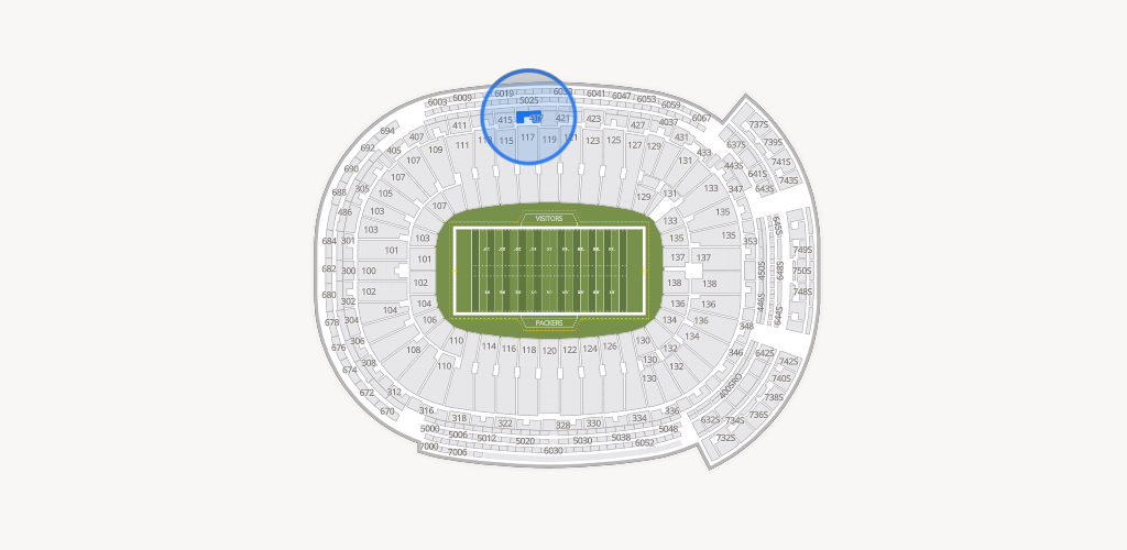Lambeau Field Seating Chart