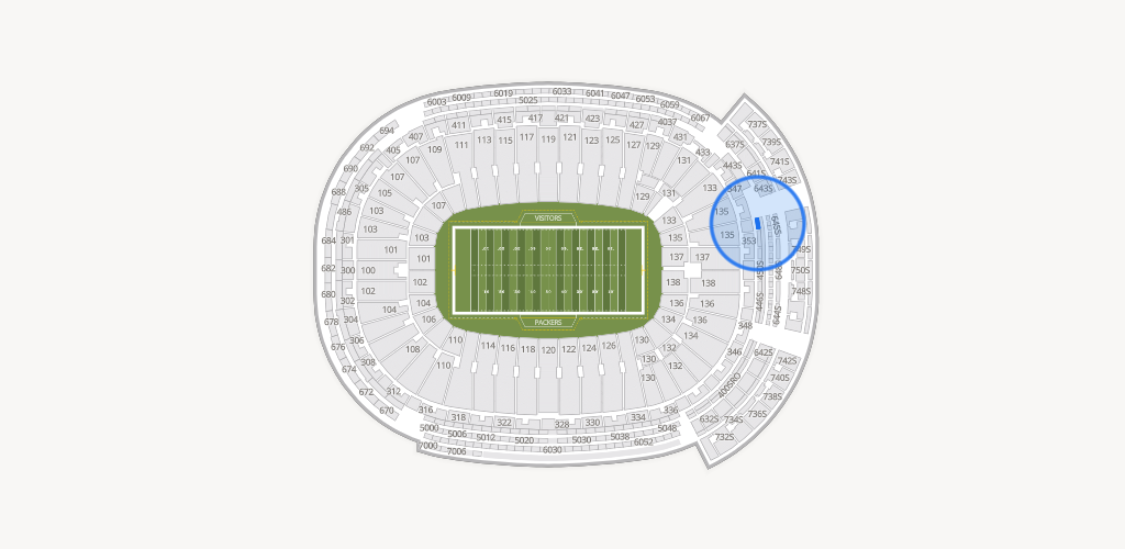 Lambeau Field Seating Chart