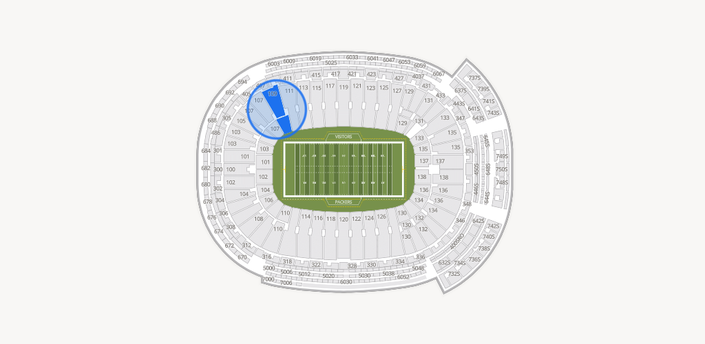 Lambeau Field Seating Chart