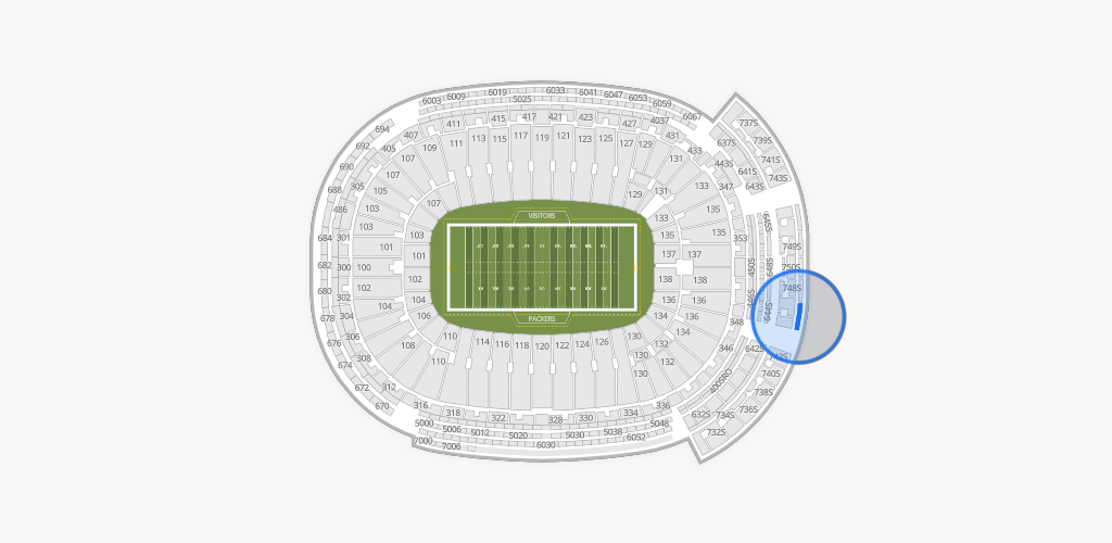 Lambeau Field Seating Chart