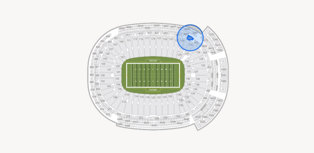 Lambeau Field Seating Chart
