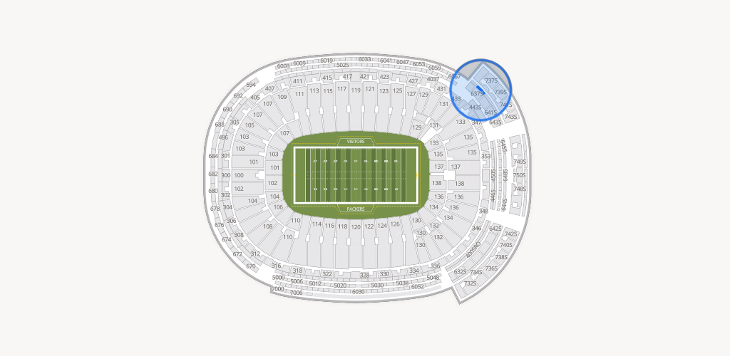 Lambeau Field Seating Chart
