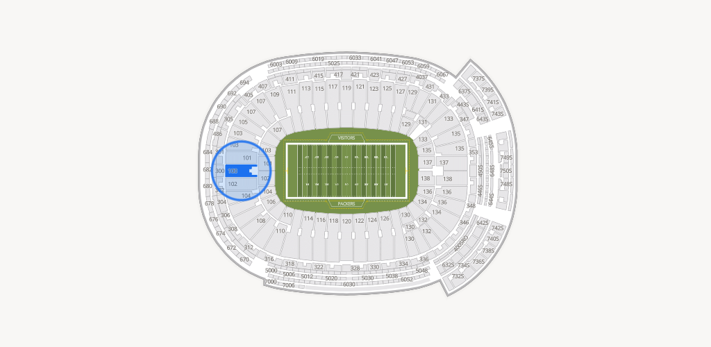Lambeau Field Seating Chart