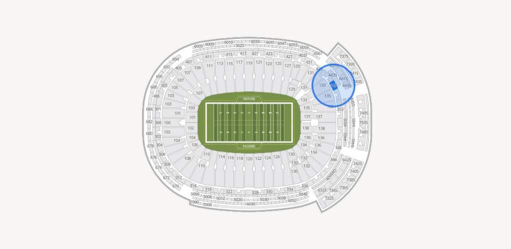 Lambeau Field Seating Chart