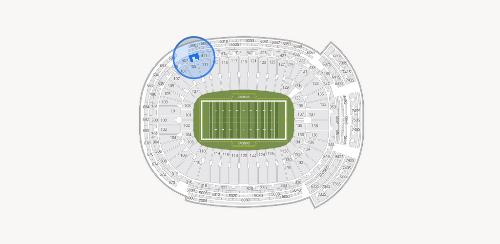 Lambeau Field Seating Chart