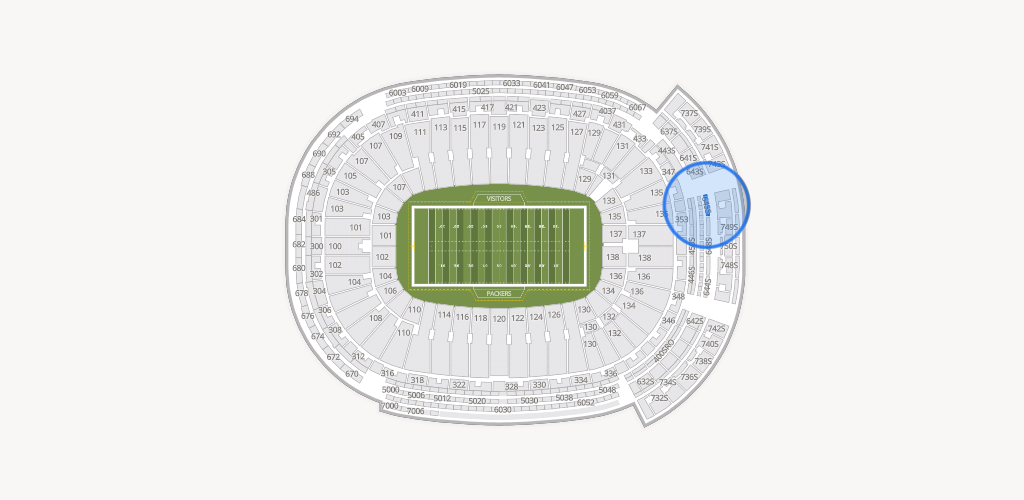 Lambeau Field Seating Chart