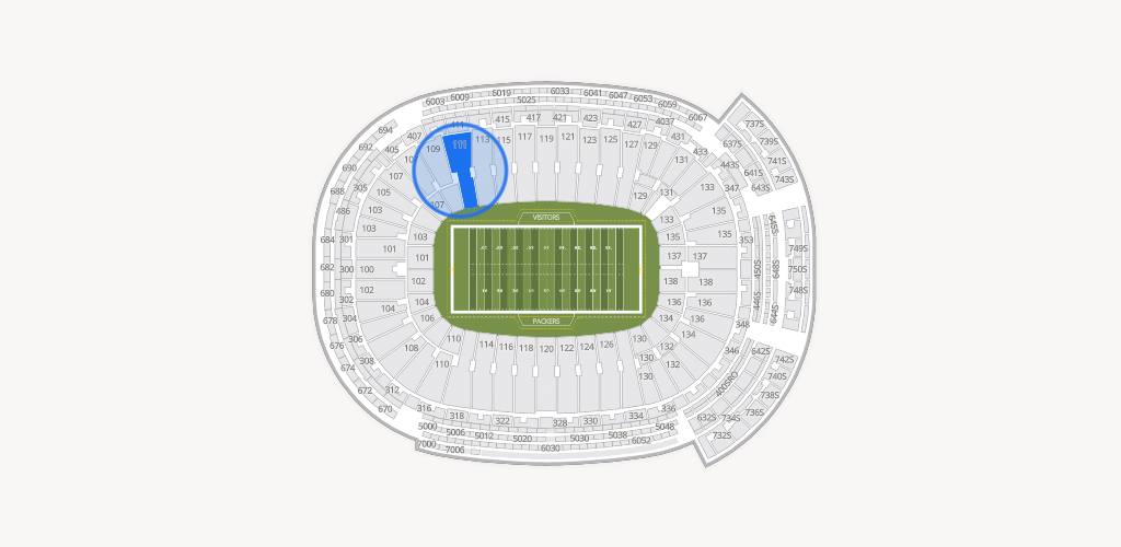 Lambeau Field Seating Chart