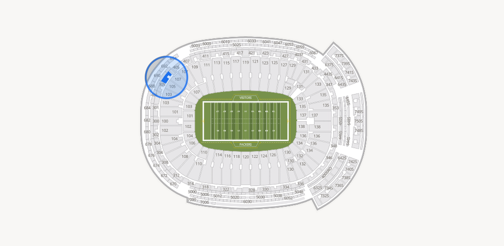 Lambeau Field Seating Chart
