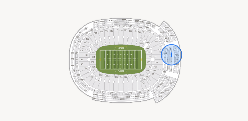 Lambeau Field Seating Chart