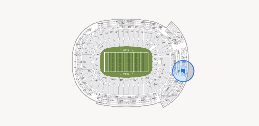 Lambeau Field Seating Chart
