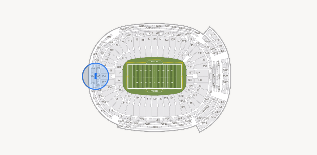 Lambeau Field Seating Chart