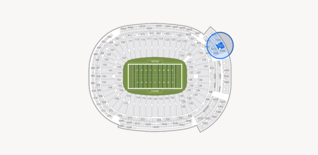 Lambeau Field Seating Chart