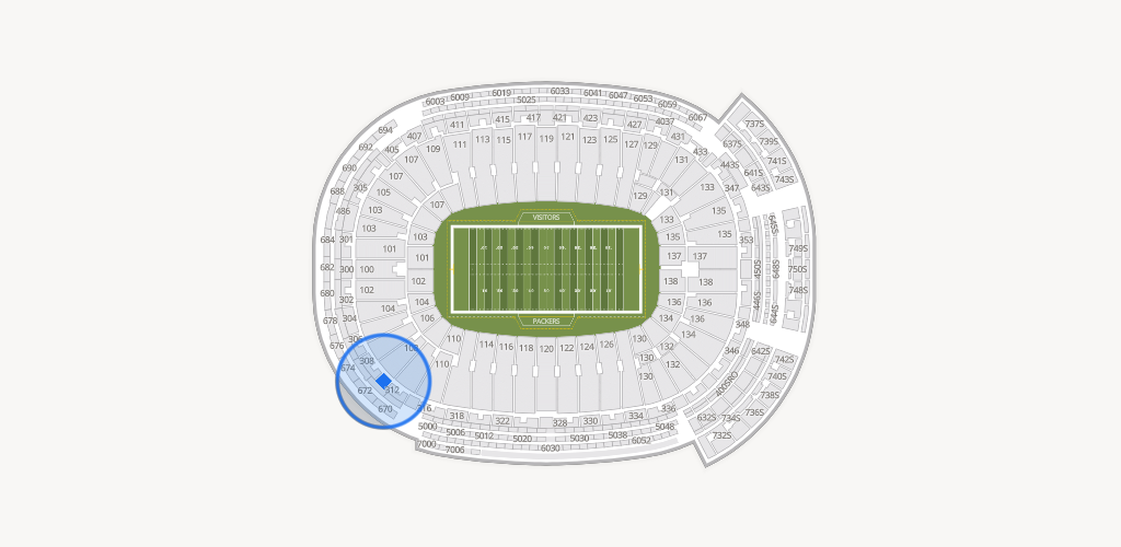 Lambeau Field Seating Chart