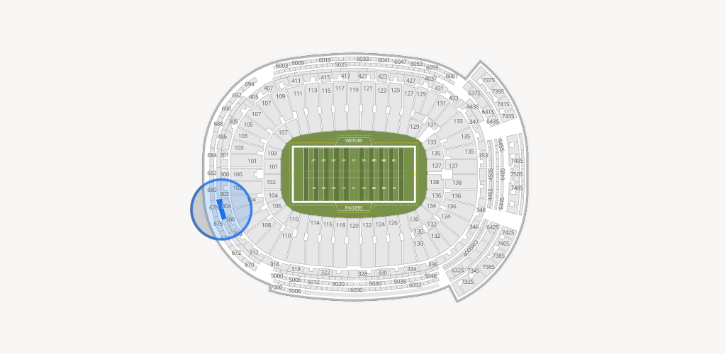 Lambeau Field Seating Chart