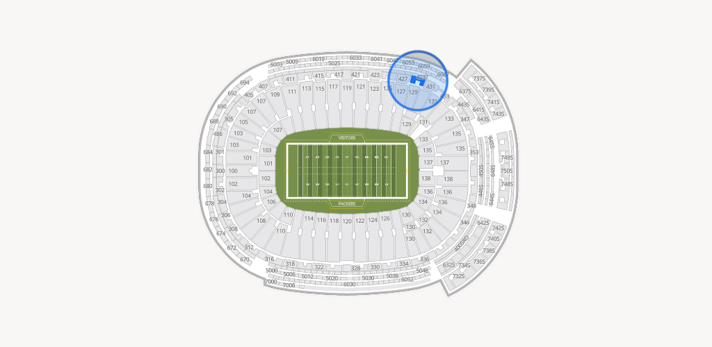 Lambeau Field Seating Chart