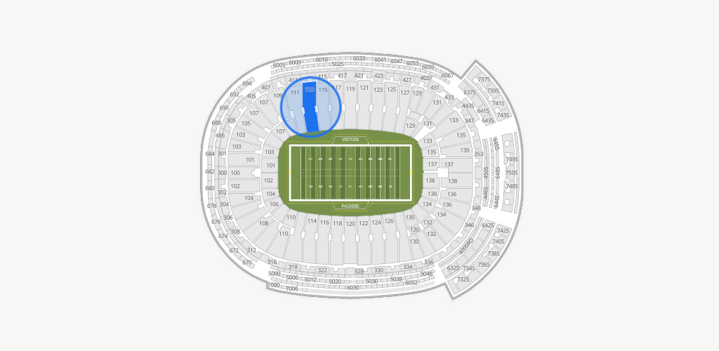 Lambeau Field Seating Chart