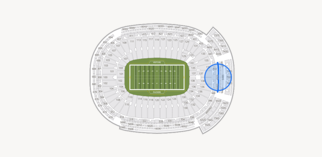 Lambeau Field Seating Chart